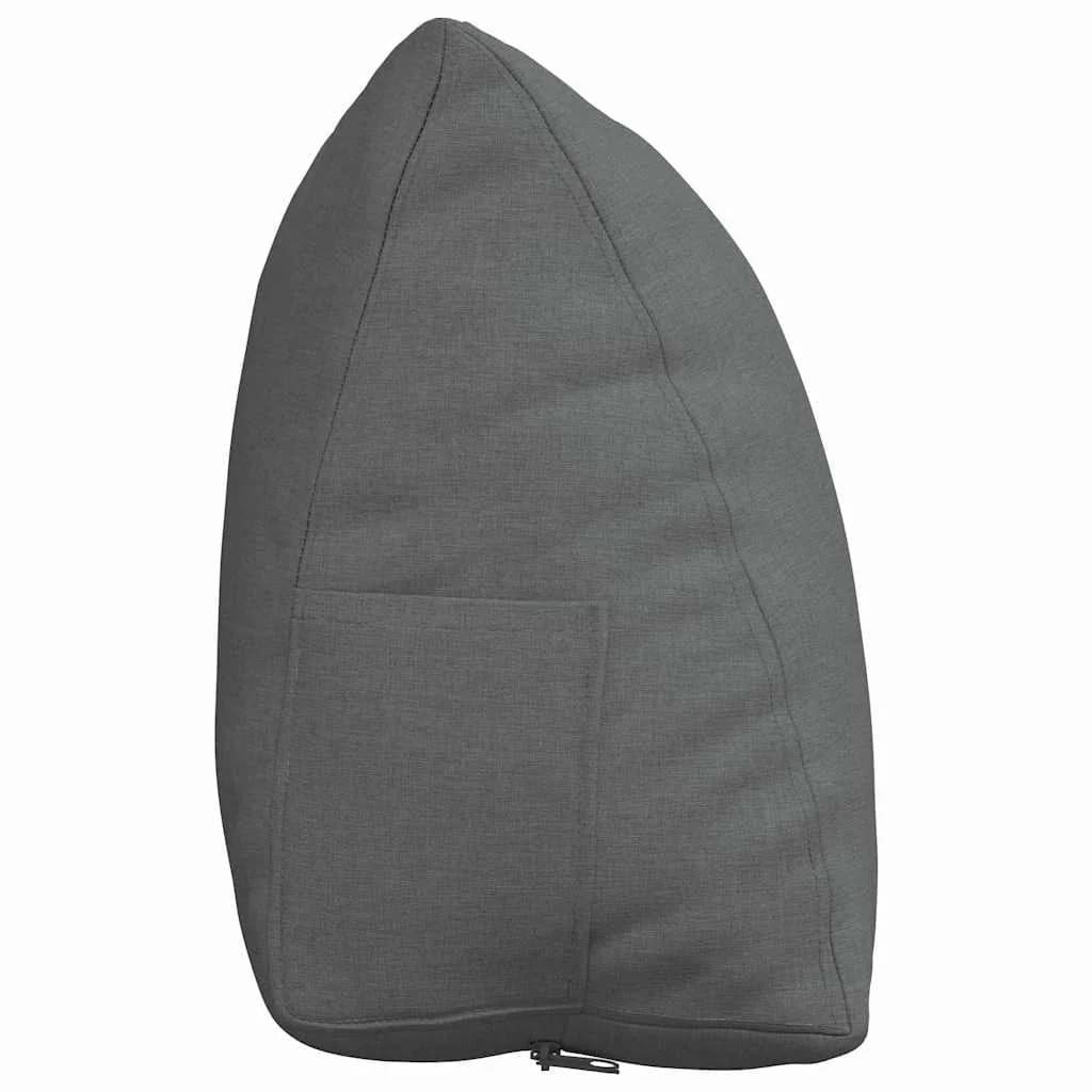 Poglavni vzglavnik Temno siva 60 x 20 x 50 cm blago - slika 7