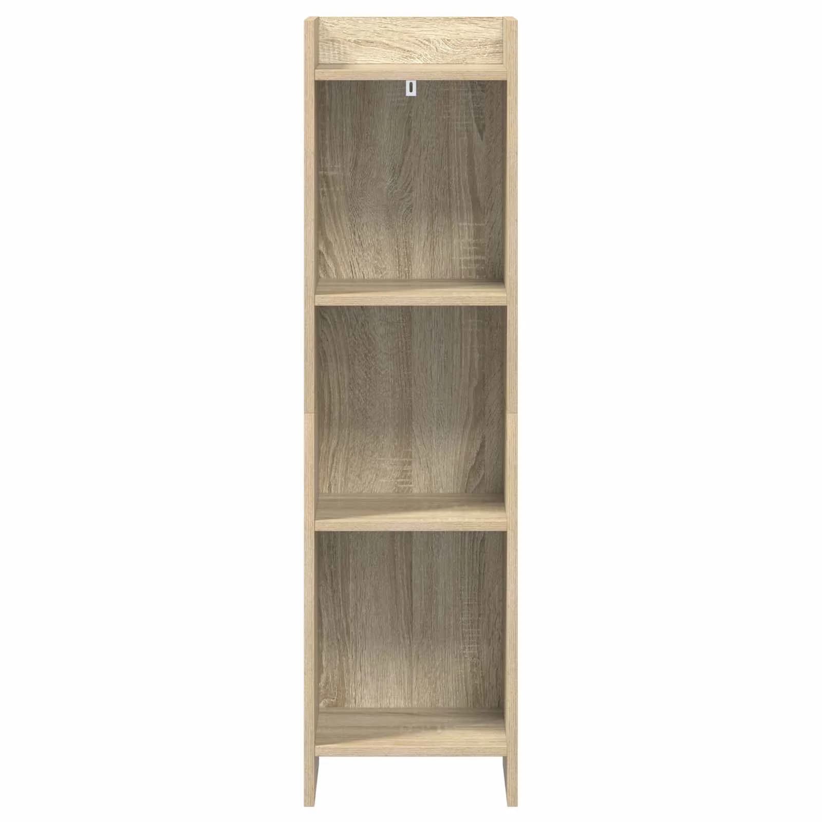 Knjižna omara Sonoma hrast 30 x 30 x 111 cm Inženirski les - slika 4
