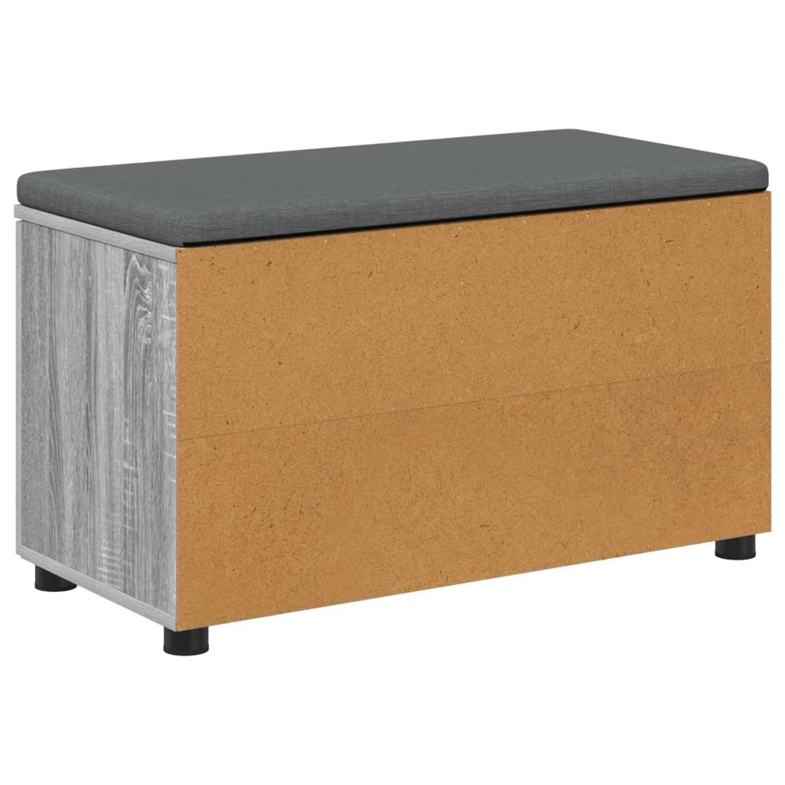 Haldna klop z blazino s polico Siva Sonoma 80 x 38 x 46 cm - slika 8