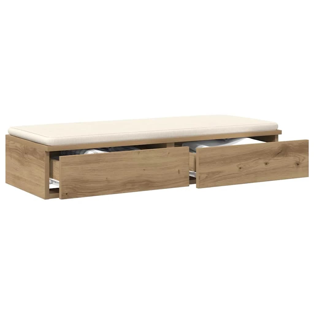 Posteljni predali Umetni hrast 90 x 36,5 x 16,5 cm - slika 3