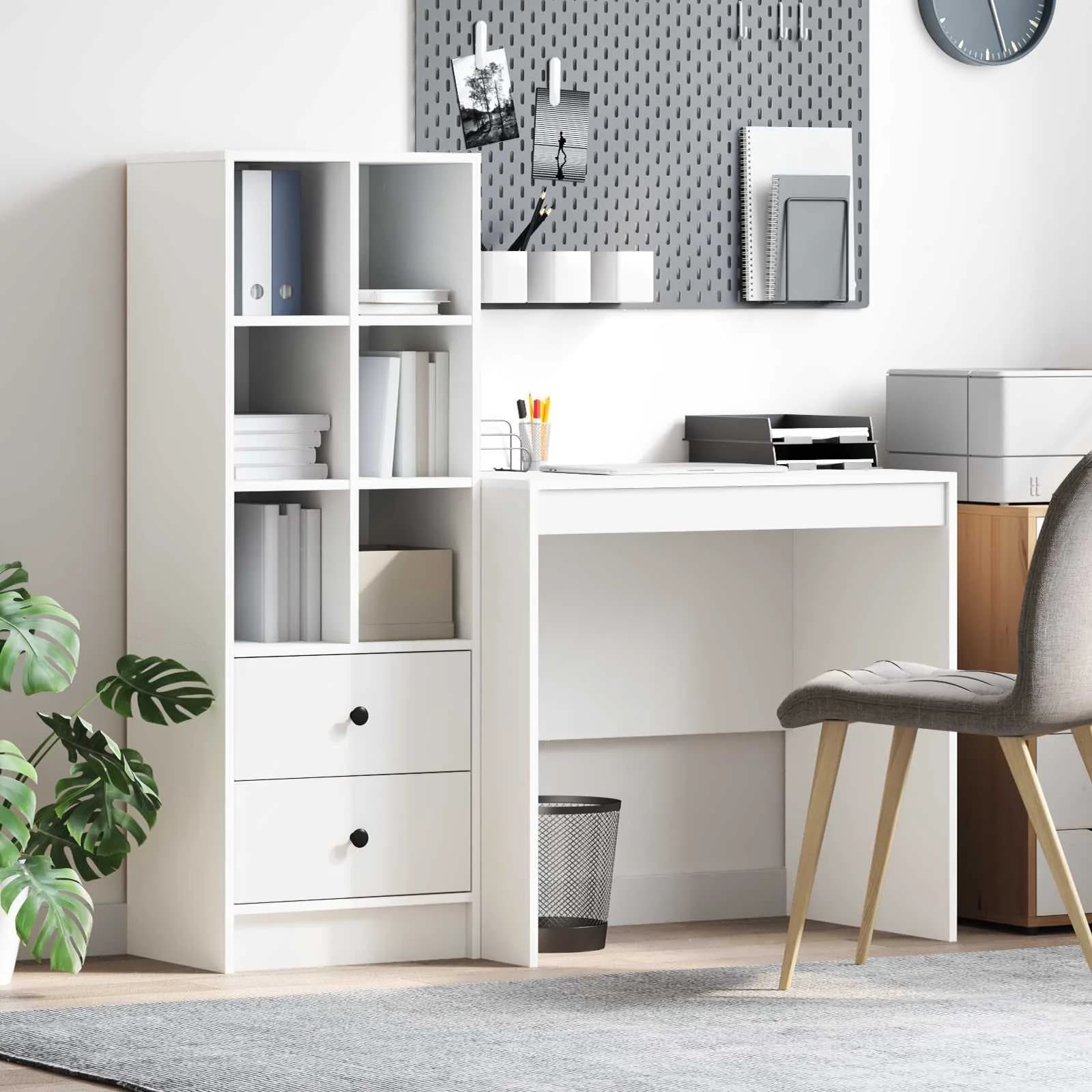 Miza Bela 125,5 x 50 x 127 cm 2 kos
