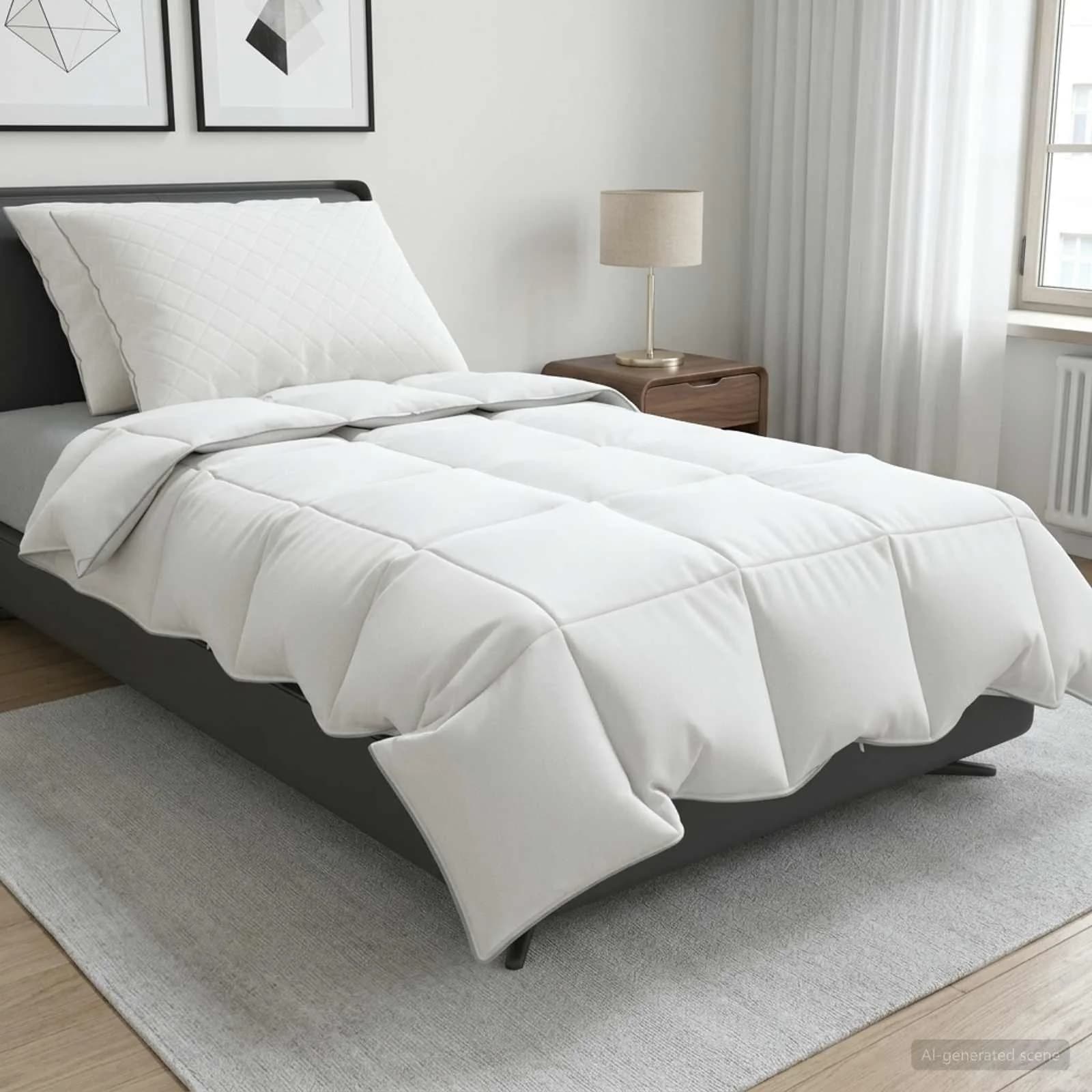 90% Gosji puh set odej FULDA 3 kos 135 x 220 cm Poletje 100 GSM