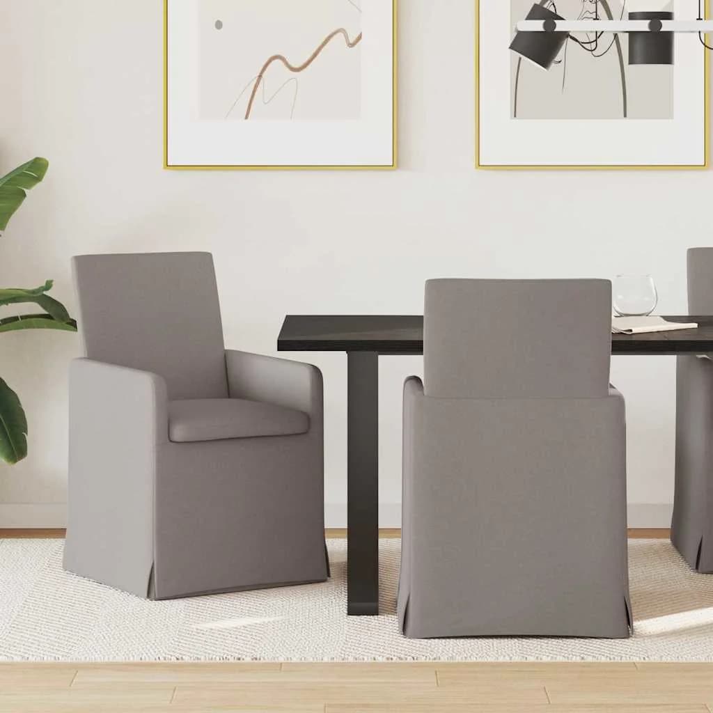 Jedilni stoli 2 kos blago Taupe 57 x 67 x 95 cm