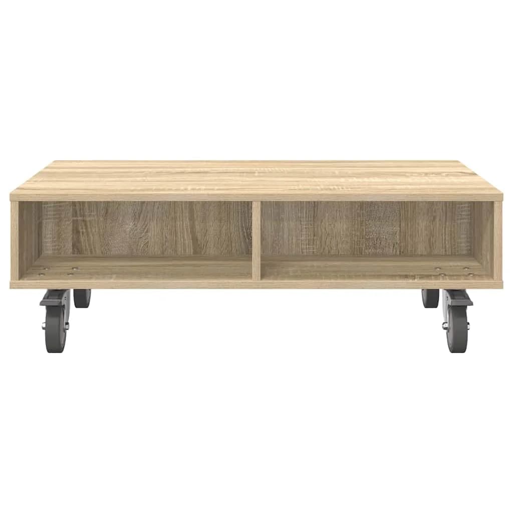 Stranska miza s kolesi Sonoma hrast 90 x 50 x 30 cm - slika 5