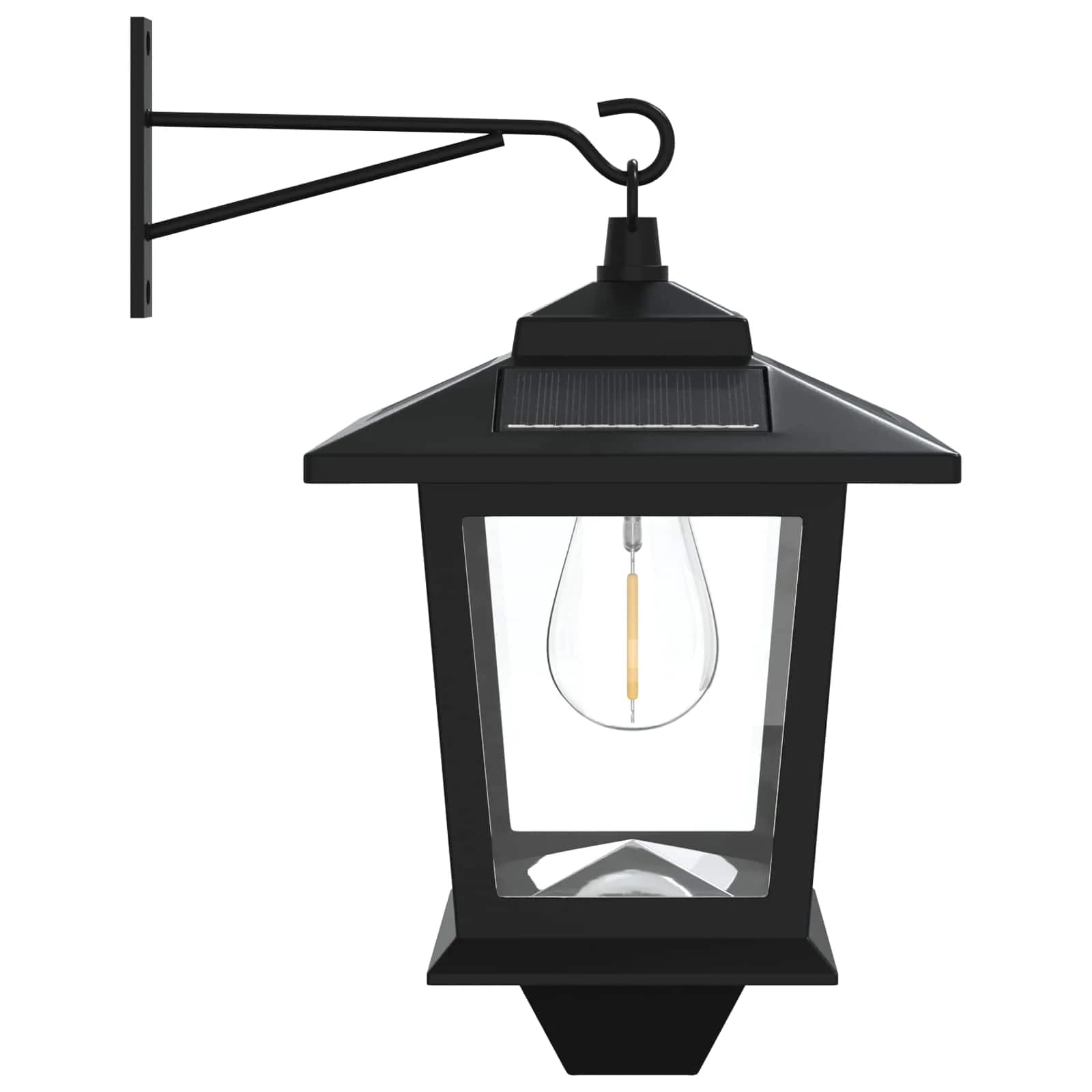 Stenska Svetilka with LED Bulb 2 kos Črna 19 x 14 x 25 cm - slika 6