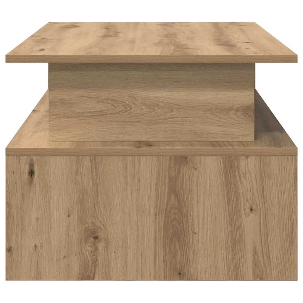 Klubska miza Umetni hrast 90 x 55 x 42,5 cm Inženirski les - slika 6