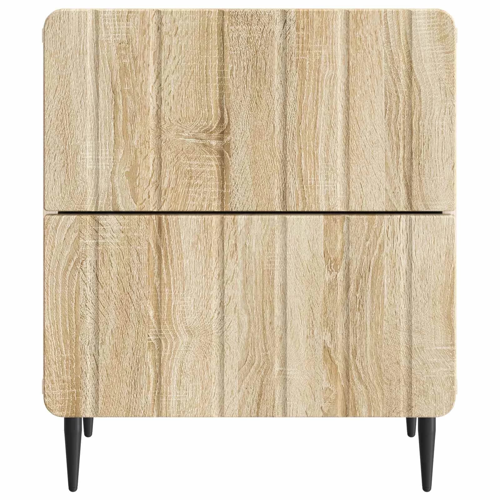 Nočna omarica 2 kos Sonoma hrast 43 x 34,5 x 49,5 cm - slika 7