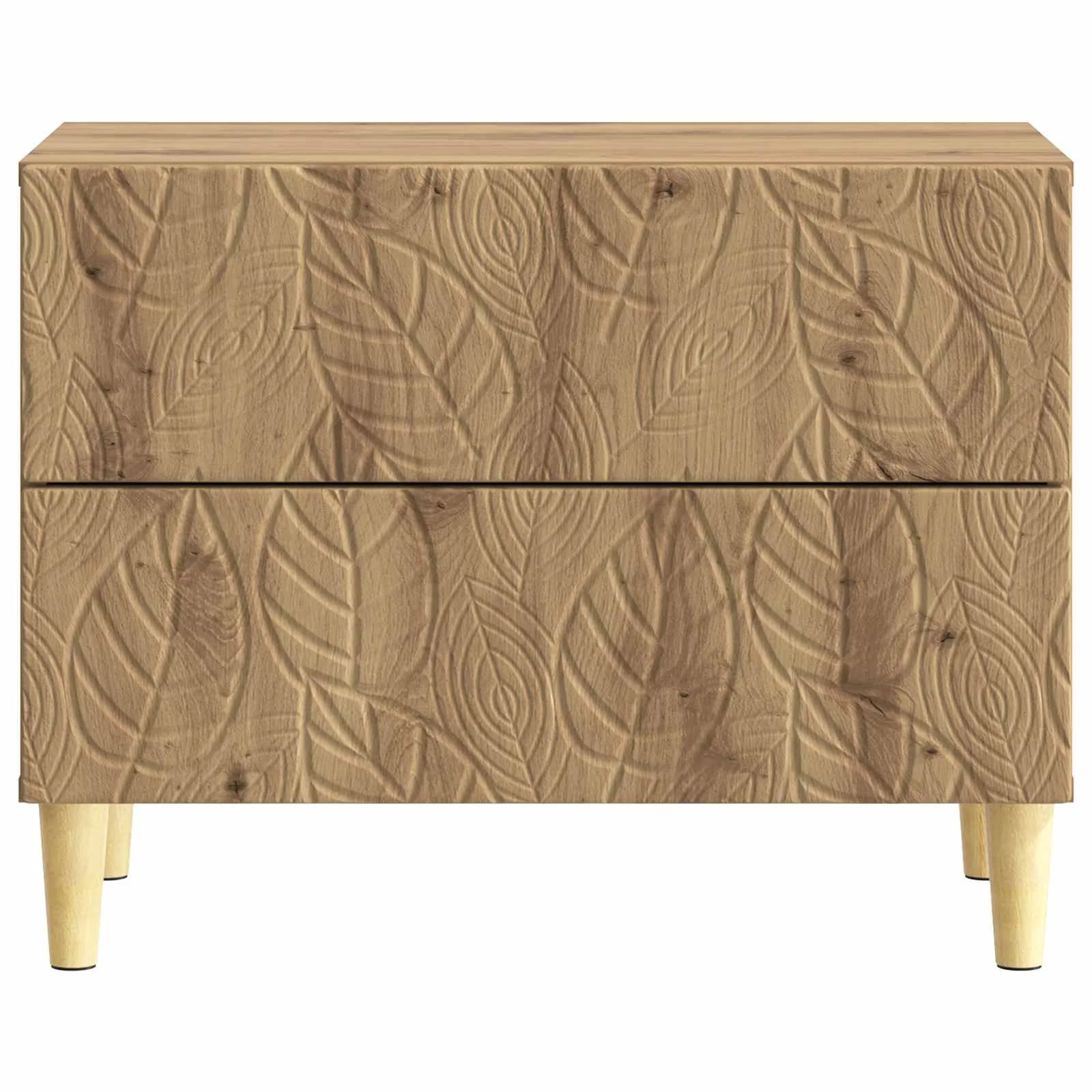 Nočna omarica Artisan hrast 62 x 34,5 x 48 cm Inženirski les - slika 4