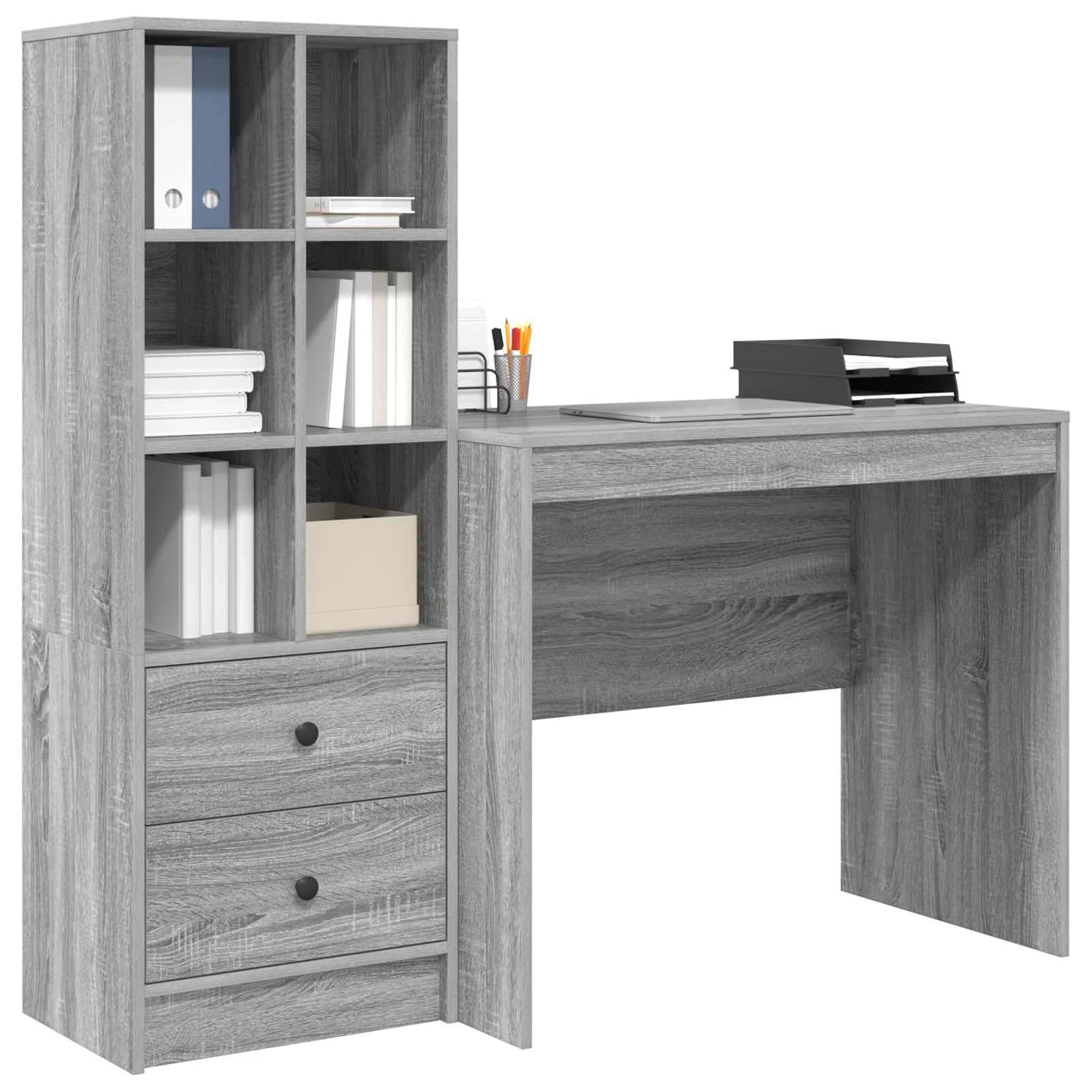 Miza Siva Sonoma 135,5 x 50 x 127 cm 2 kos - slika 3