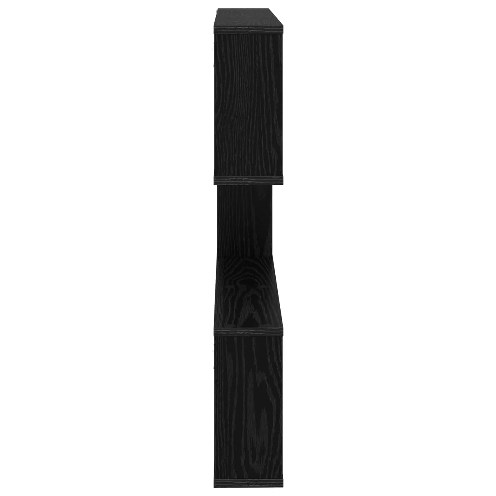 Stenska polica Črni hrast 80 x 12 x 79,5 cm Inženirski les - slika 5