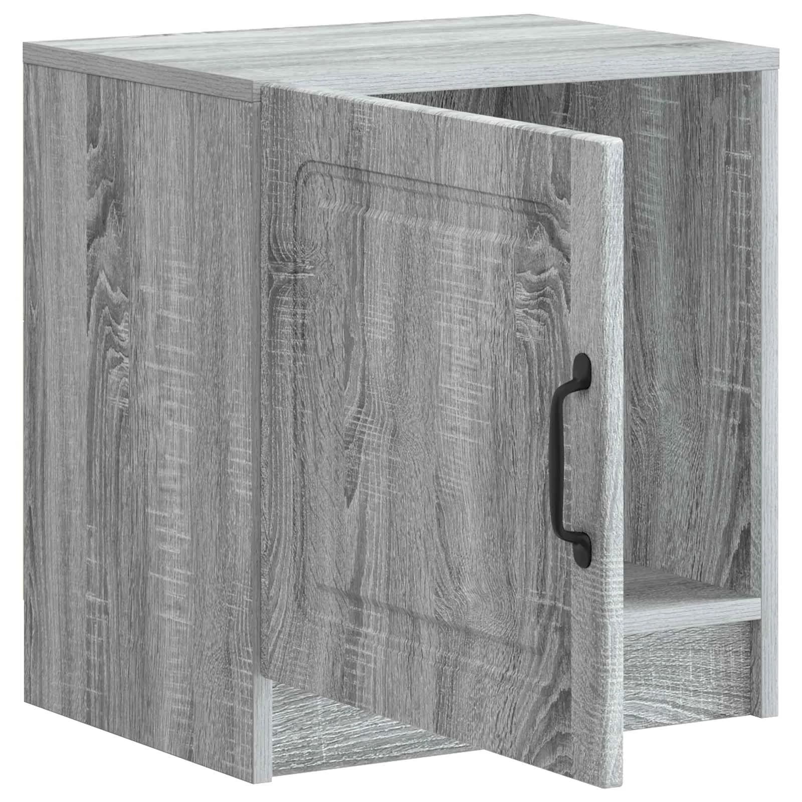 Nočna omarica Siva Sonoma 43 x 34,5 x 47 cm Inženirski les - slika 4