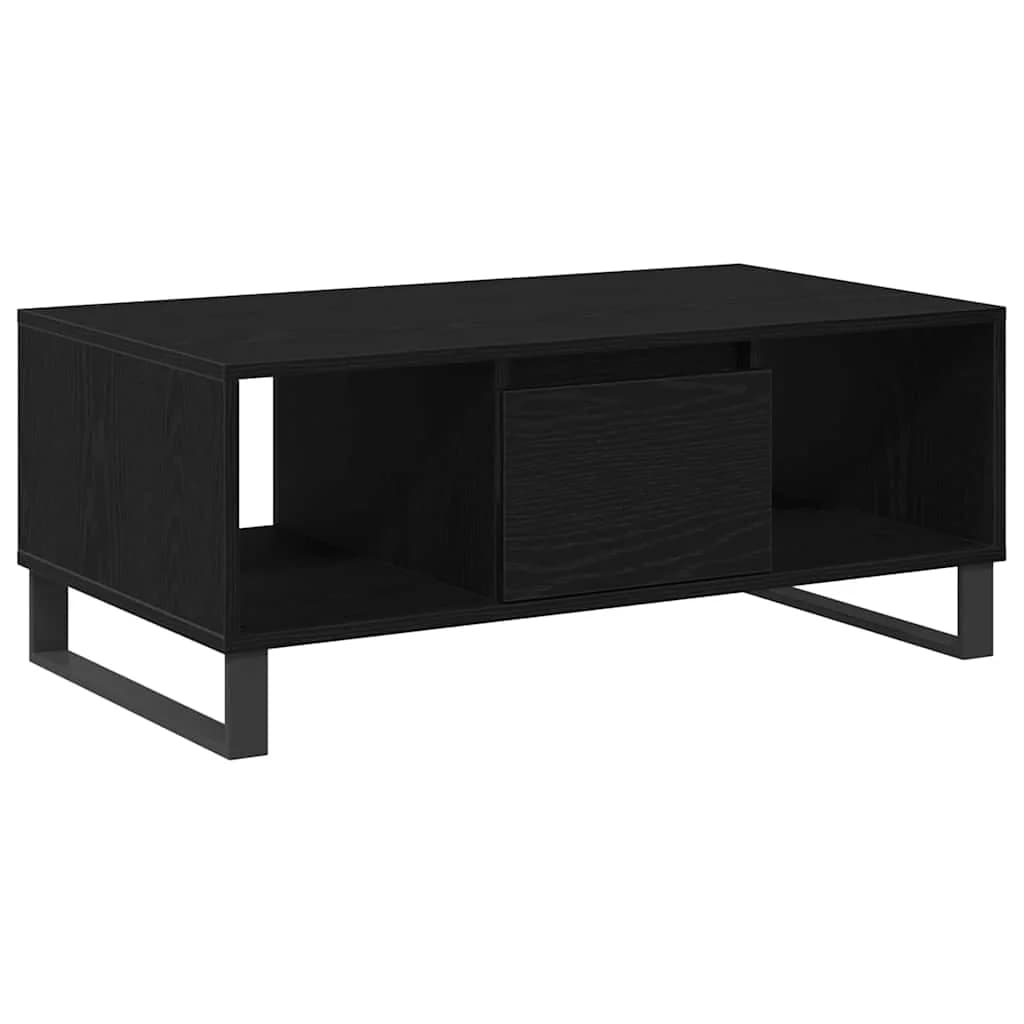 Klubska miza Črna Orehovina 90 x 50 x 36.5 cm Inženirski les - slika 2