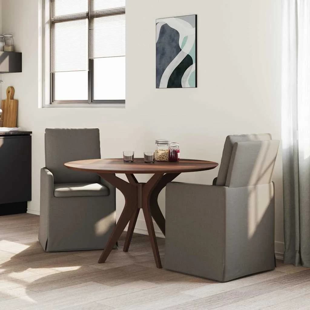 Jedilni stoli 2 kos Laneno platno Svetlo siva 57 x 67 x 98 cm - slika 3
