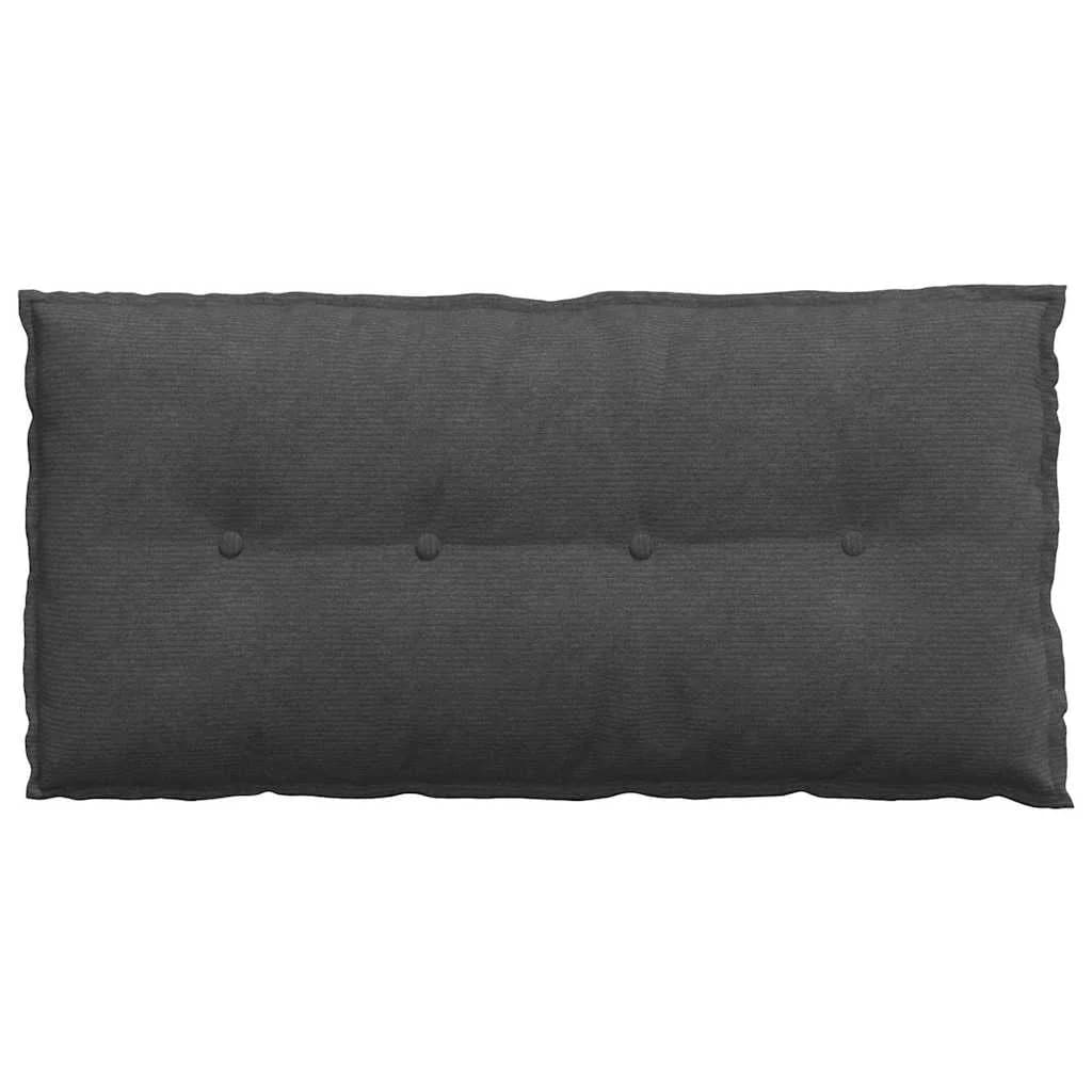 Poglavni vzglavnik Temno siva 100 x 50 cm Žametna tkanina - slika 6