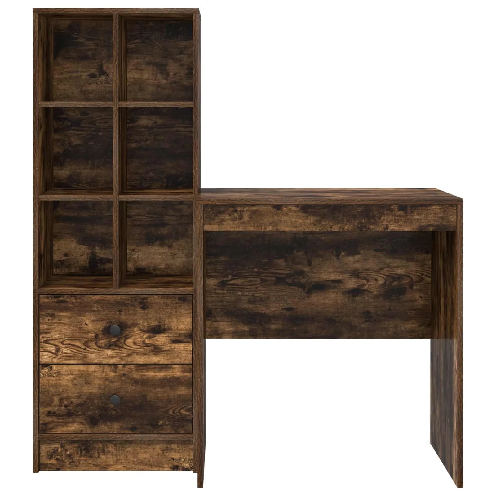 Miza Dimljeni oreh 115,5 x 50 x 127 cm 2 kos - slika 8