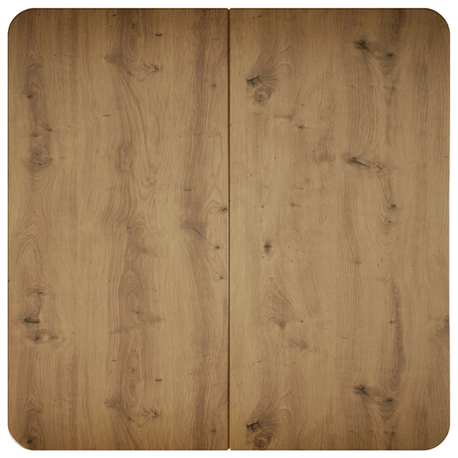 Klubska miza Artisan hrast 100 x 100 x 45 cm Inženirski les - slika 5