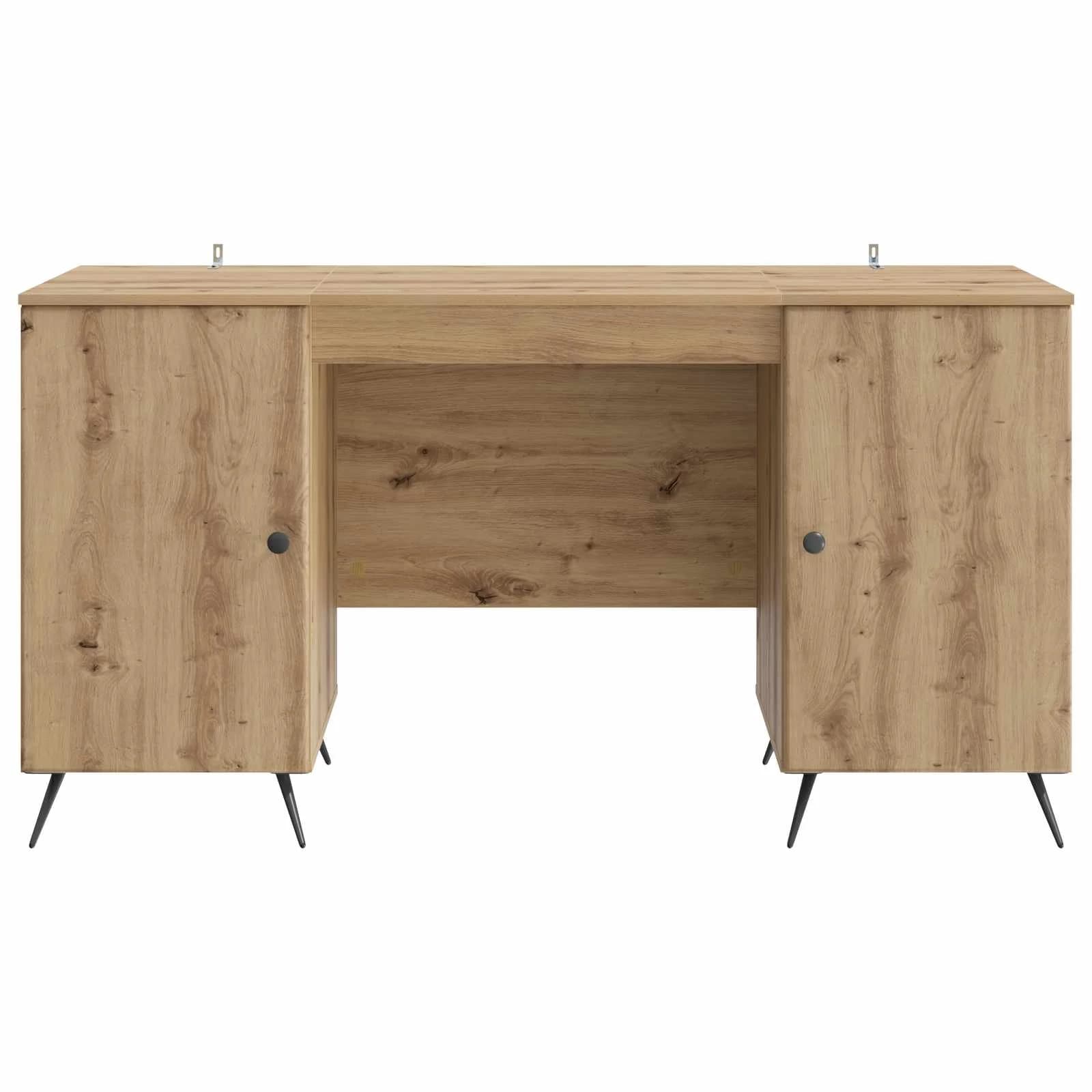 Miza Artisan hrast Inženirski les 142,5 x 50 x 75 cm - slika 5