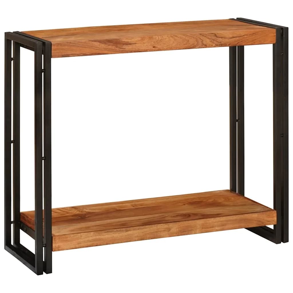 Konzolna miza Rjava 90 x 33 x 75 cm Masiven les akacije
