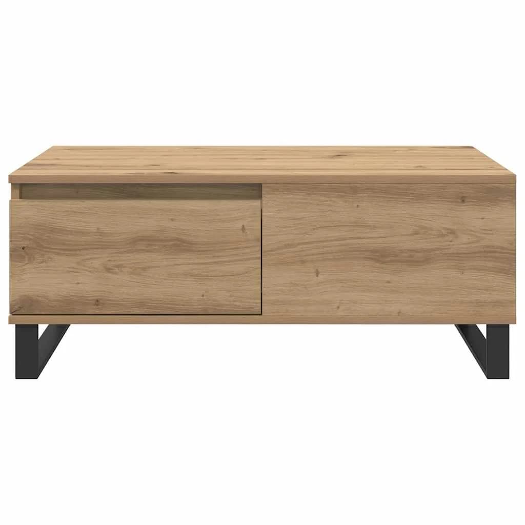 Klubska miza Umetni hrast 90 x 50 x 36,5 cm Inženirski les - slika 6