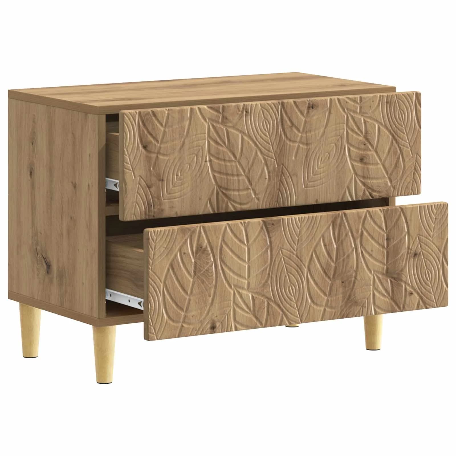 Nočna omarica Artisan hrast 62 x 34,5 x 48 cm Inženirski les - slika 3