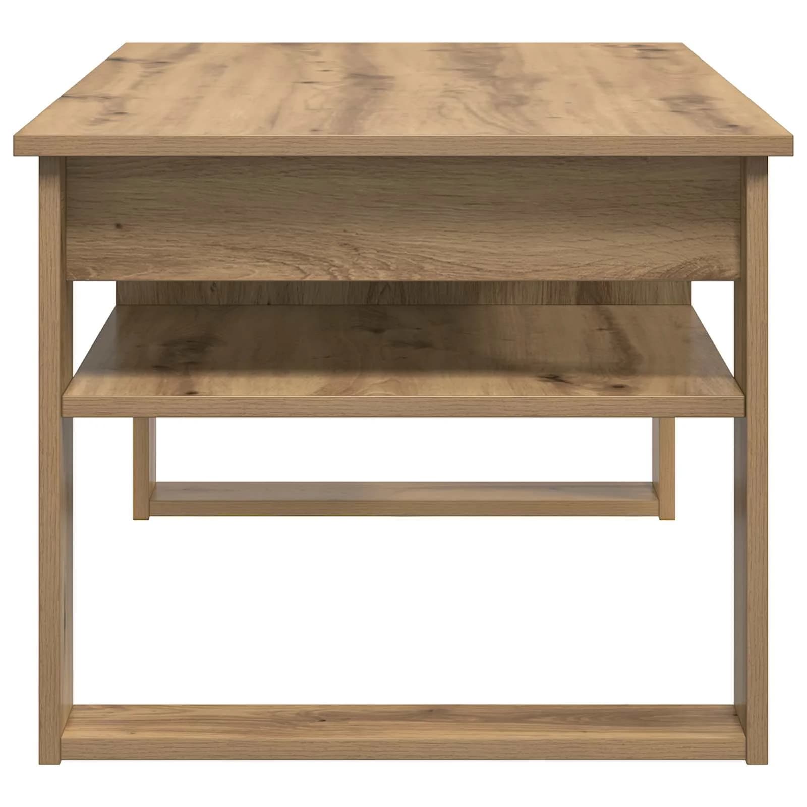 Klubska miza Umetni hrast 96 x 54 x 44 cm Inženirski les - slika 6