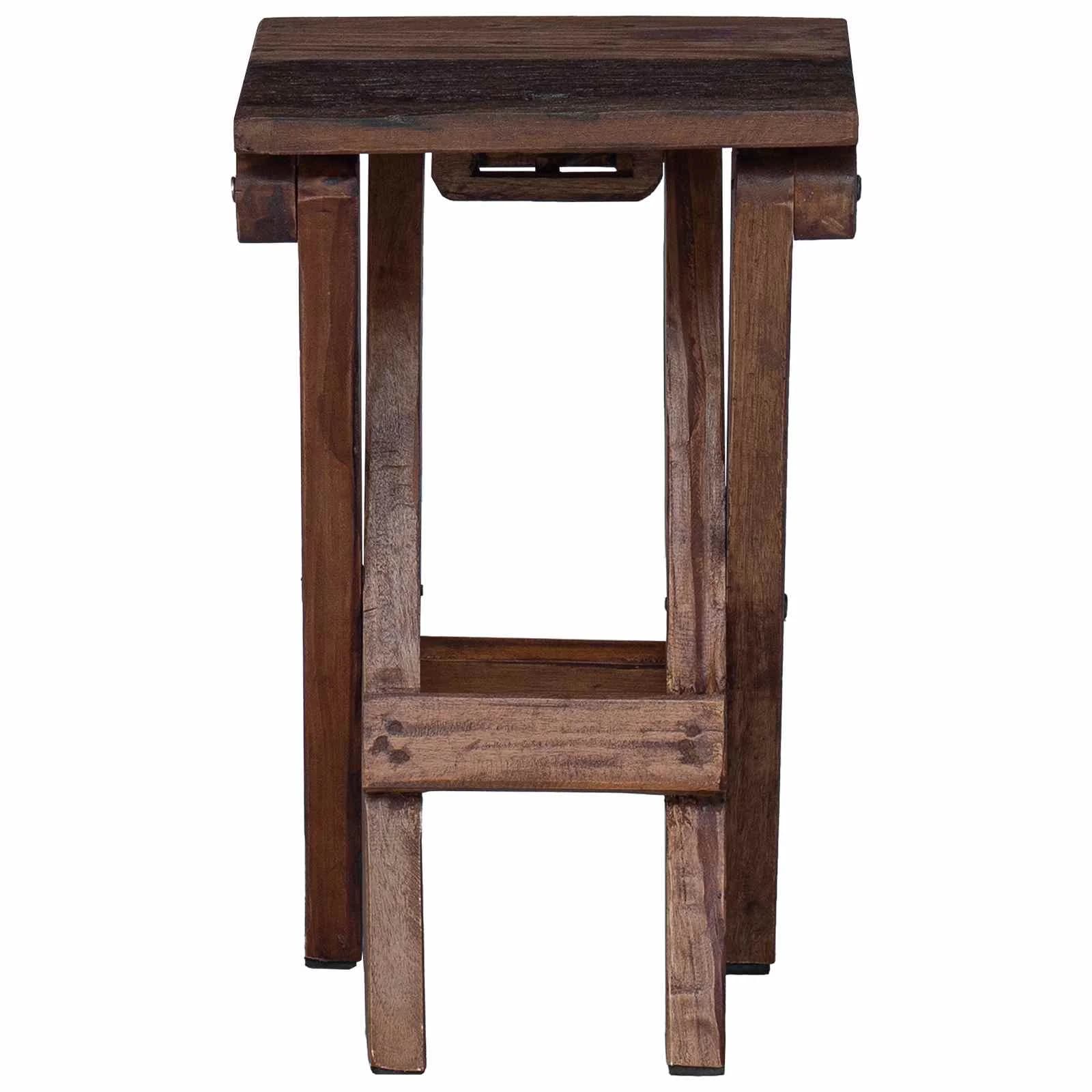Stolica Naravna 30 x 30 x 48 cm Trden predelan les - slika 5