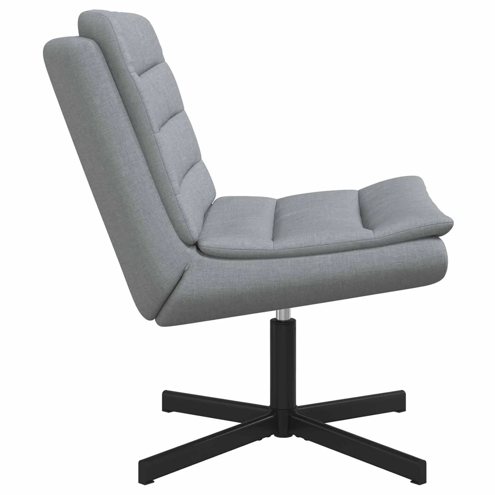 Vrtljiv stol Svetlo siva 63 x 75 x 76 cm blago - slika 3