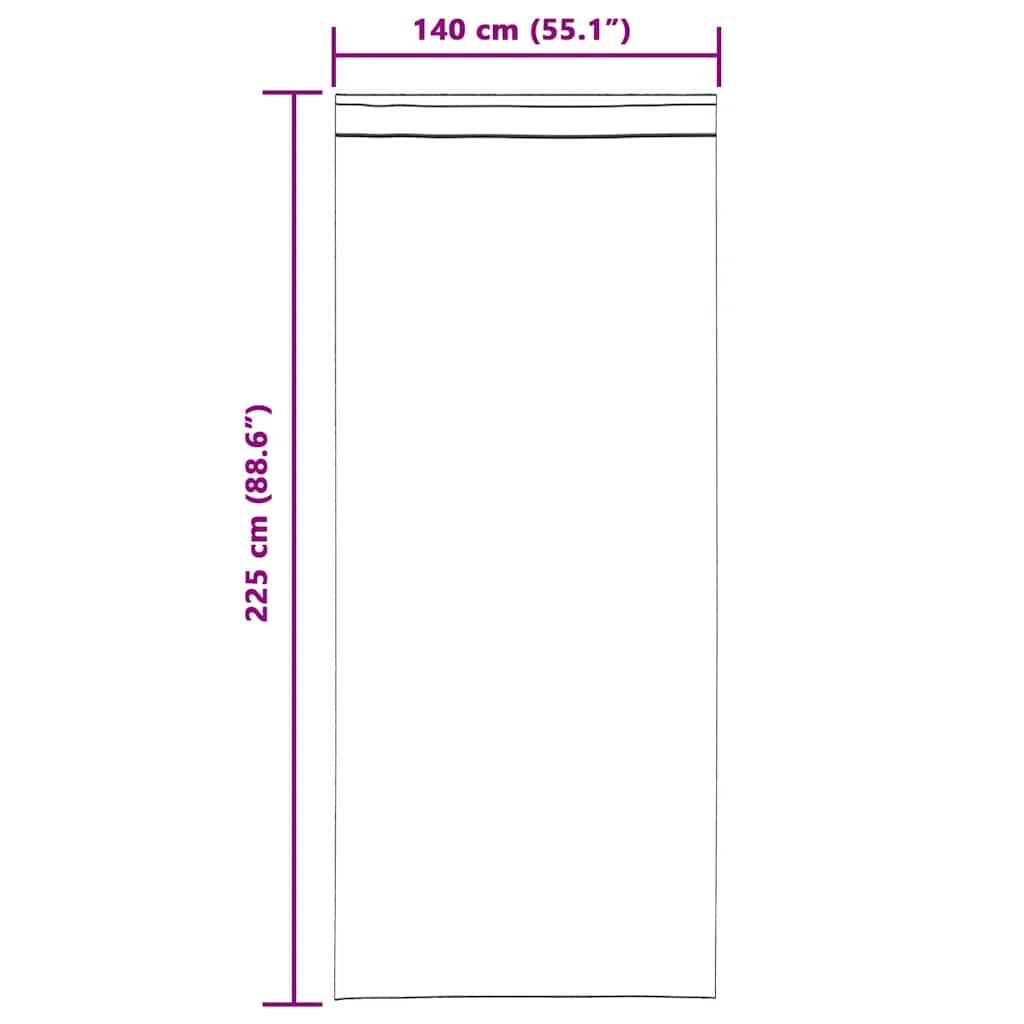 Zatemnitvene zavese 2 kos Vinorodna rdeča 140 x 225 cm Žamet - slika 9