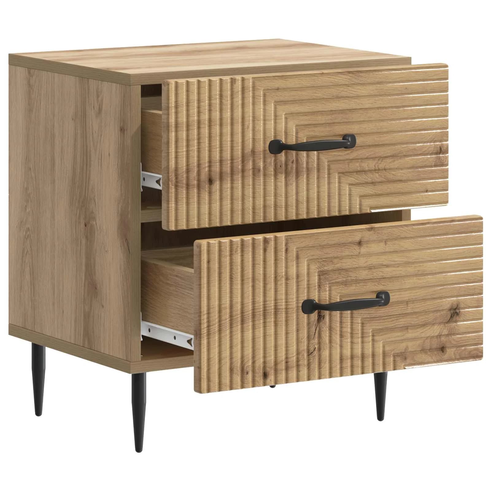 Nočna omarica Artisan hrast 43 x 34,5 x 47,5 cm Inženirski les - slika 4