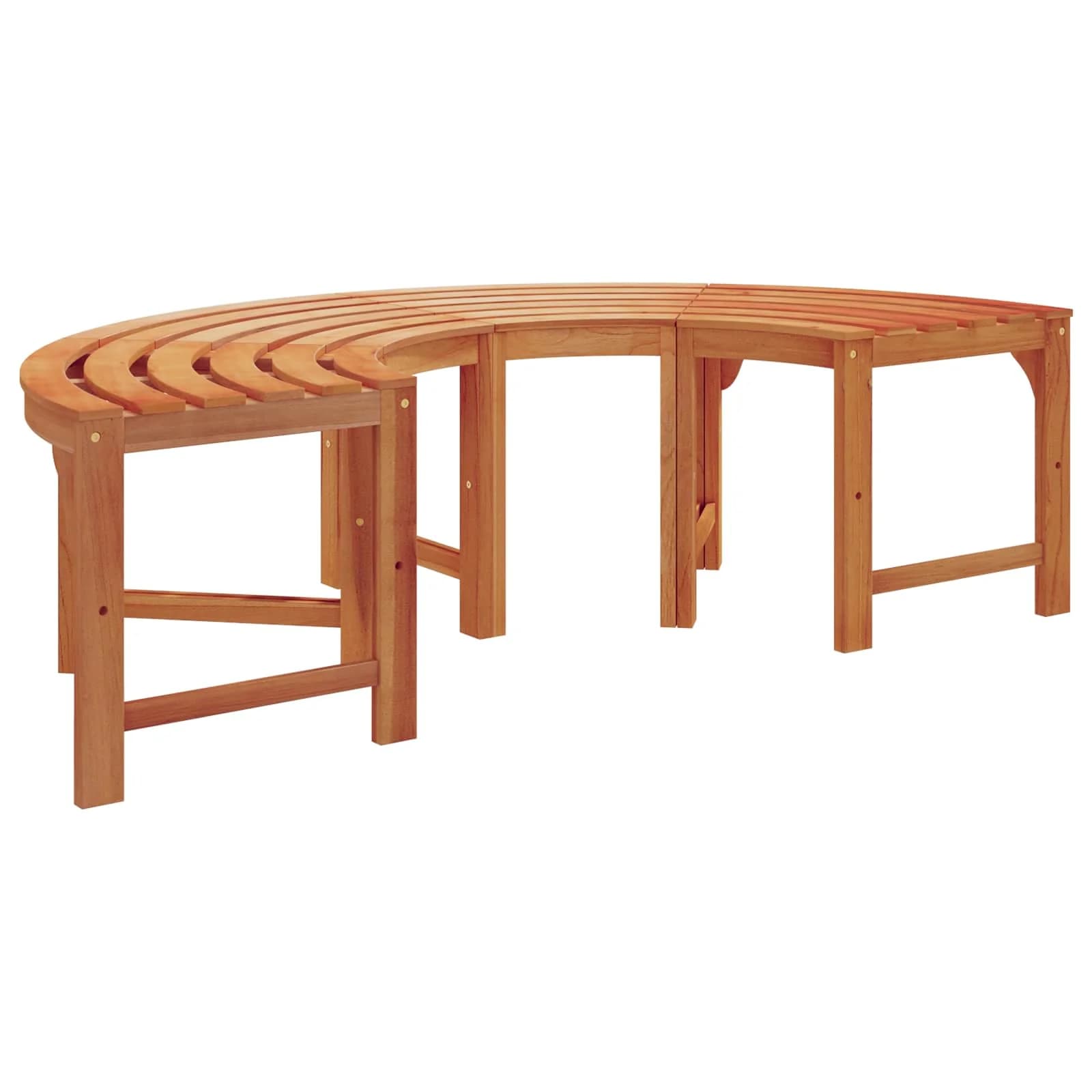 Banka Dreves 8 -Seater 2 kos 160 x 80 x 45cm Naravna - slika 7