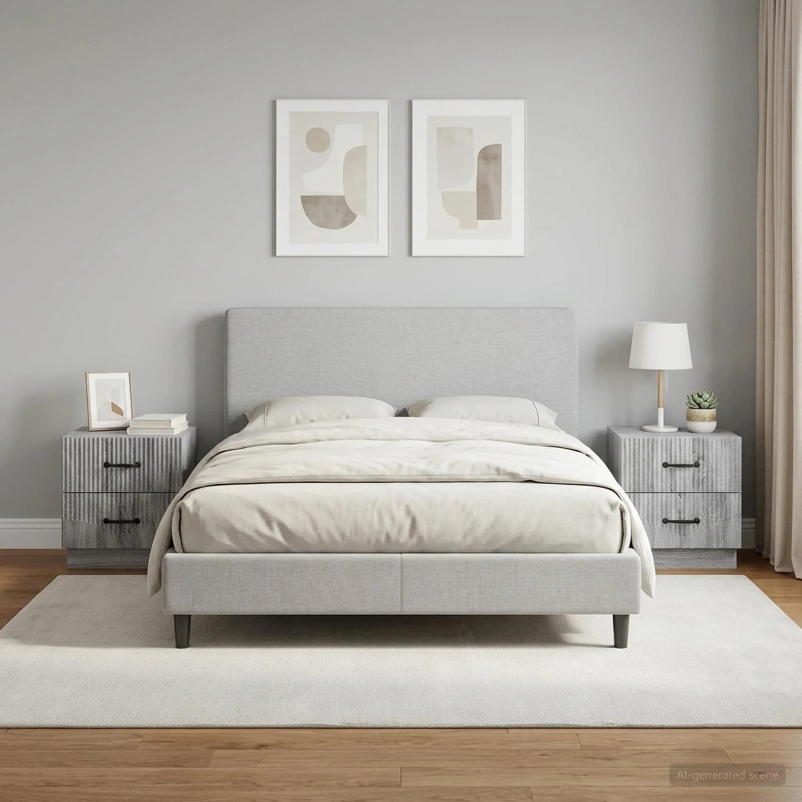 Nočna omarica 2 kos Siva Sonoma 43 x 34,5 x 44,5 cm - slika 4