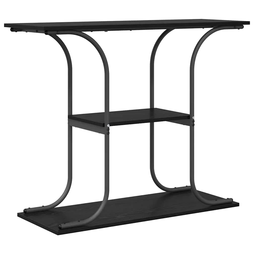 Konzolna miza Črna Orehovina 101 x 35 x 80,5 cm Inženirski les - slika 2
