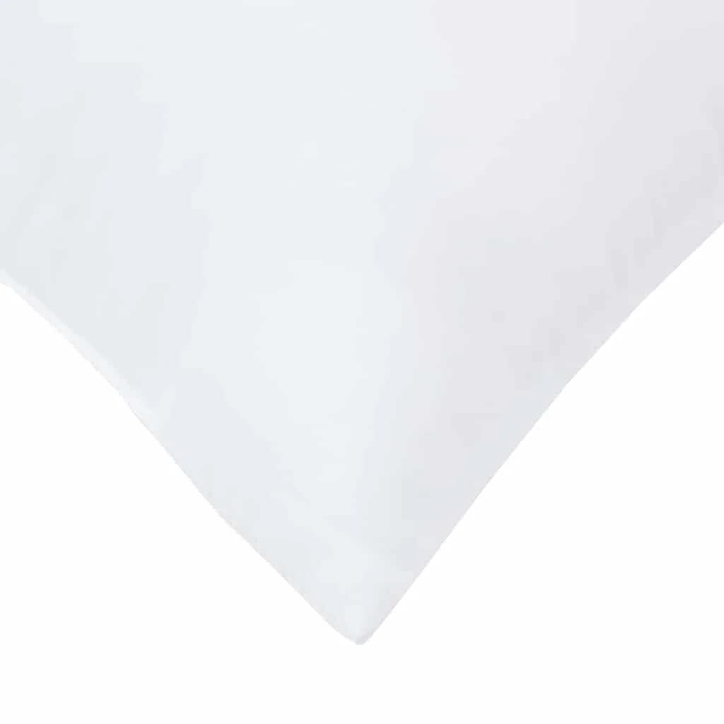 Vzglavnik 2 kos 61 x 41 x 20 cm Poliester Bela - slika 8