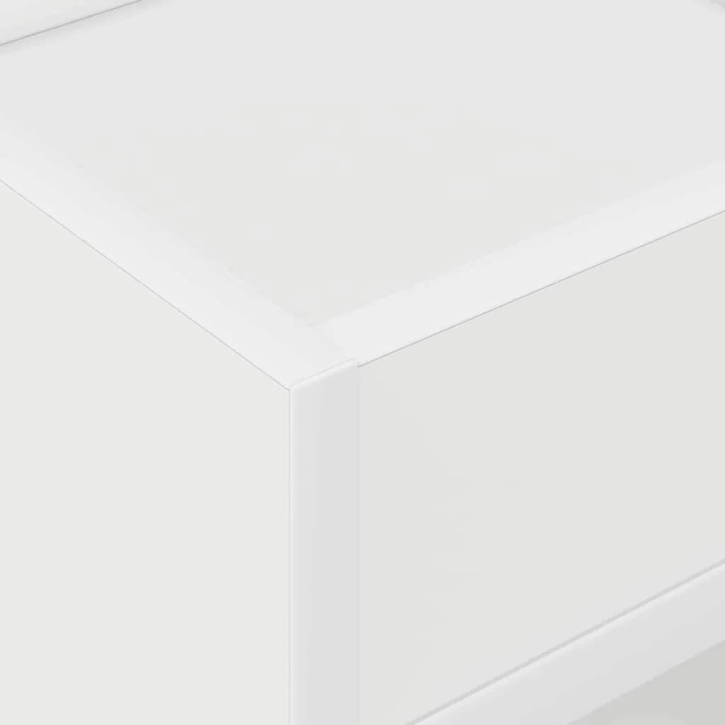 Stranska miza 2 kos Bela 30 x 30 x 56 cm Inženirski les - slika 9