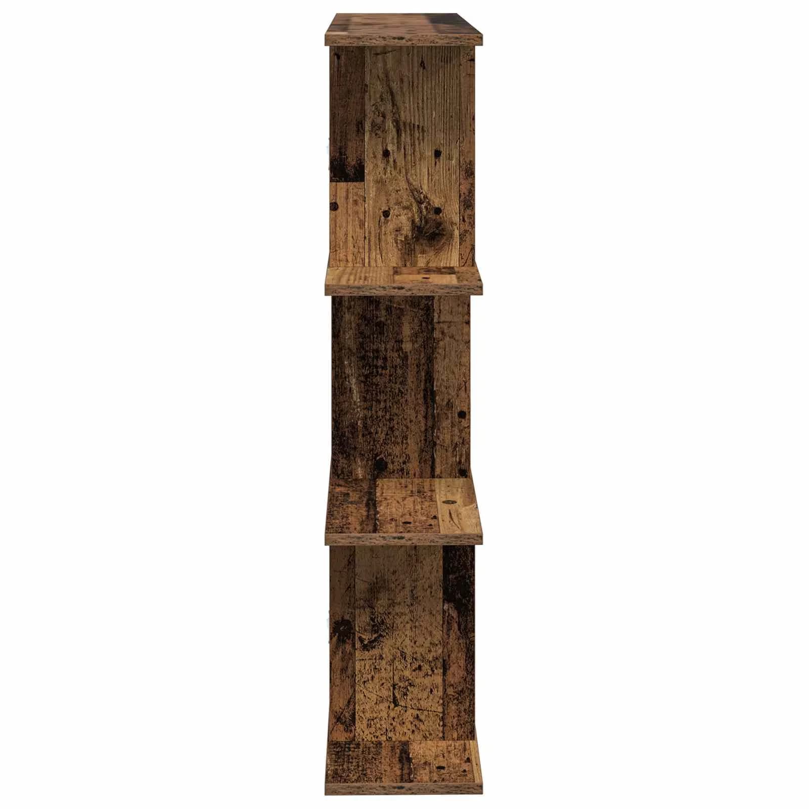 Stenska polica Star les 80 x 20 x 96 cm Inženirski les - slika 5