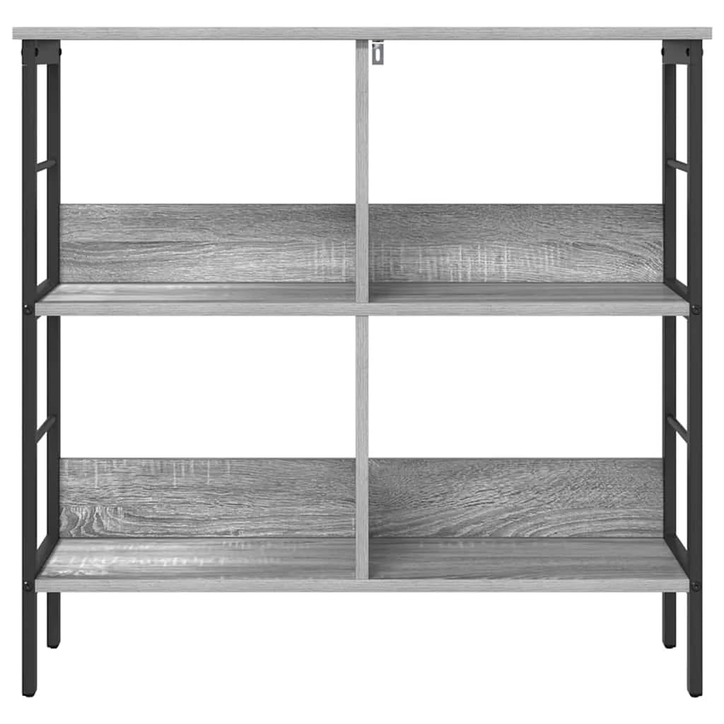 Knjižna polica 4 nivojev 82 x 32 x 79 cm Inženirski les - slika 5