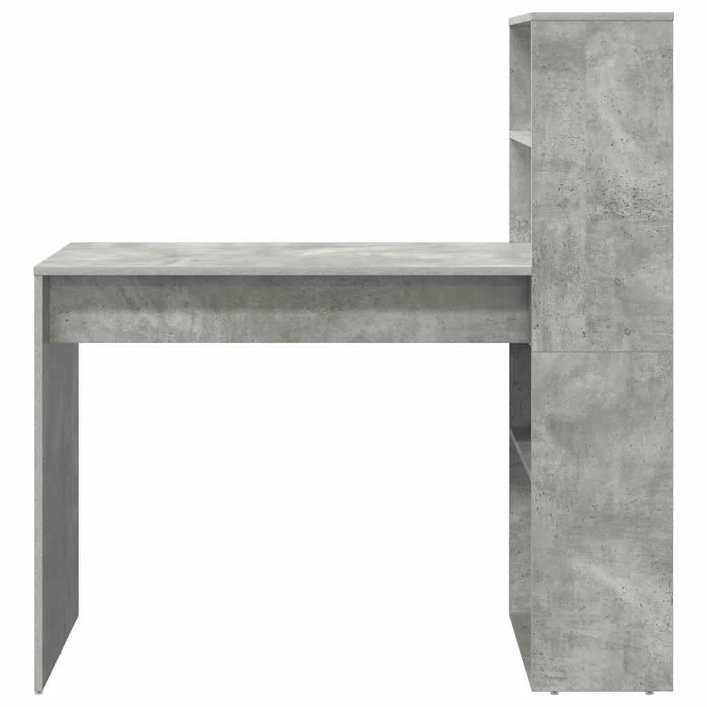 Miza Betonsko siva Inženirski les 113 x 54 x 120 cm - slika 5
