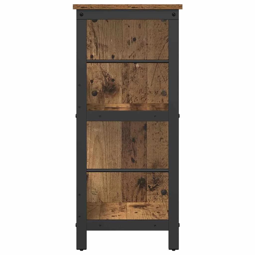 Knjižna polica 6 nivojev 102 x 32 x 72,5 cm Inženirski les - slika 6
