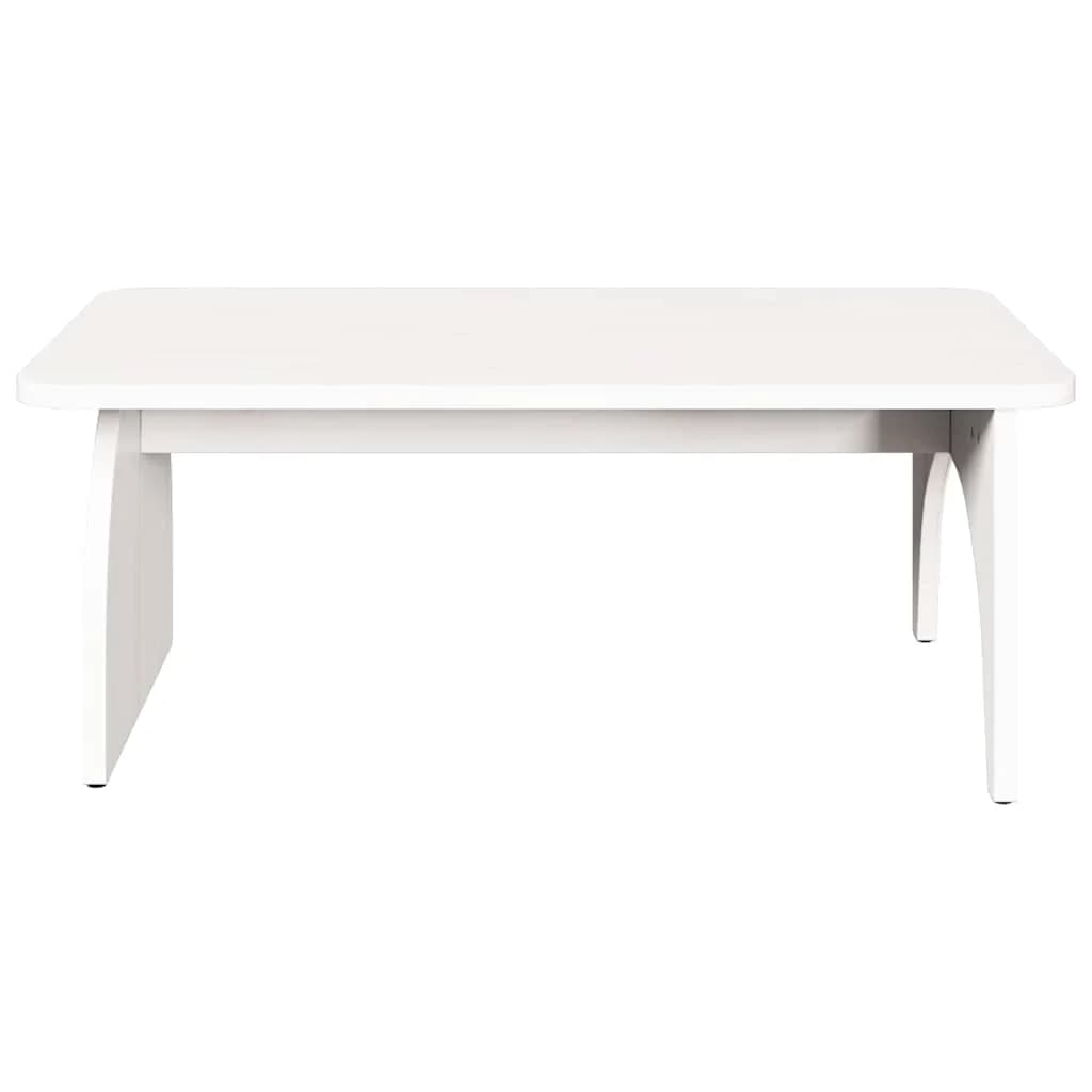 Klubska miza Bela 80 x 50 x 31 cm Trdna borovina - slika 6