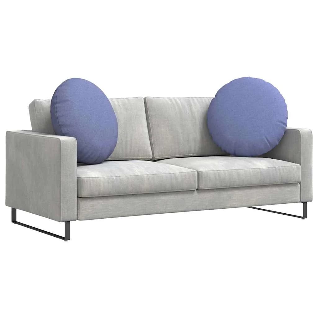 Sedežne blazine 2 kos blago Jeans modra Ø80 x 29 cm - slika 3