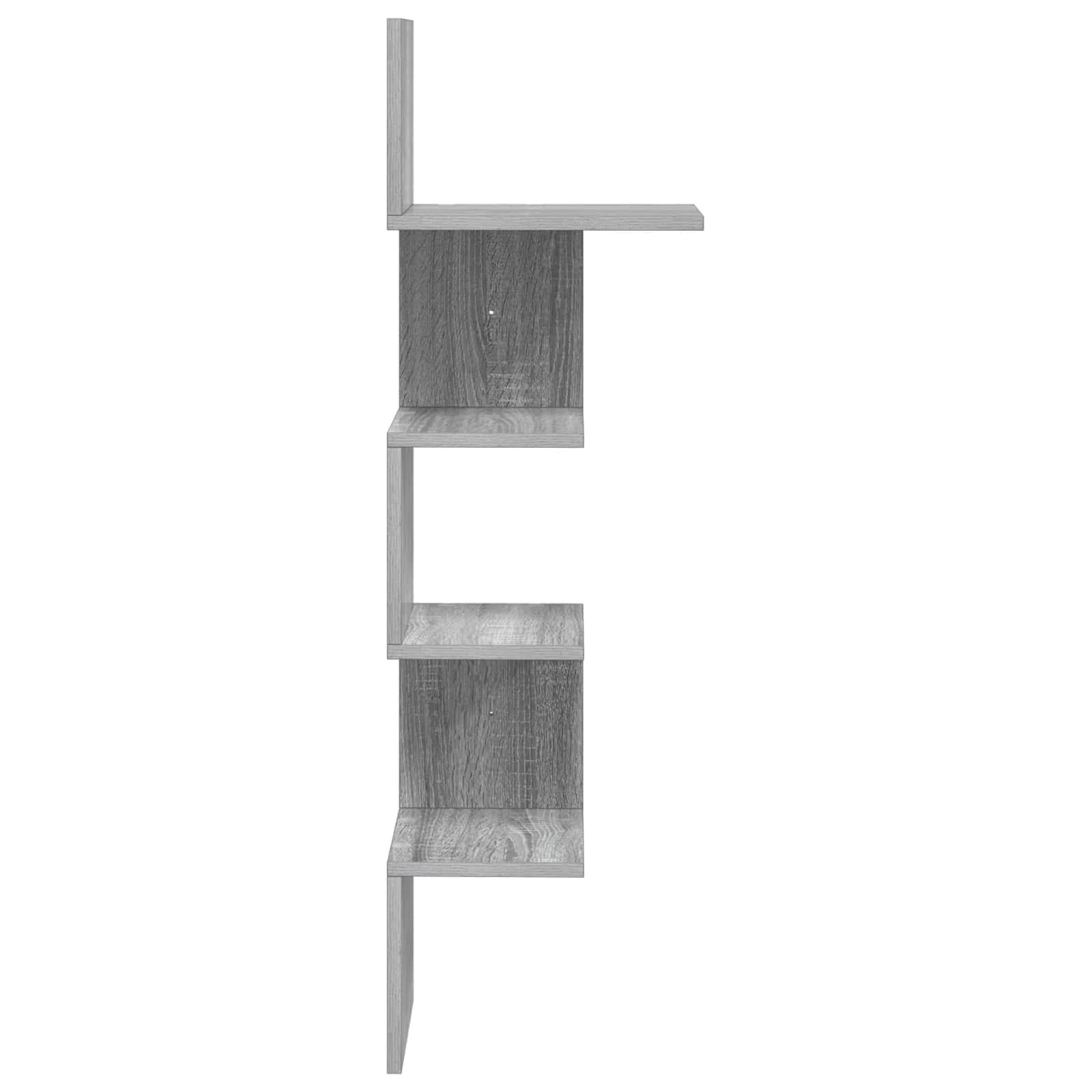 Stenska polica Montaža za steno Siva Sonoma 32 x 21 x 107 cm - slika 5