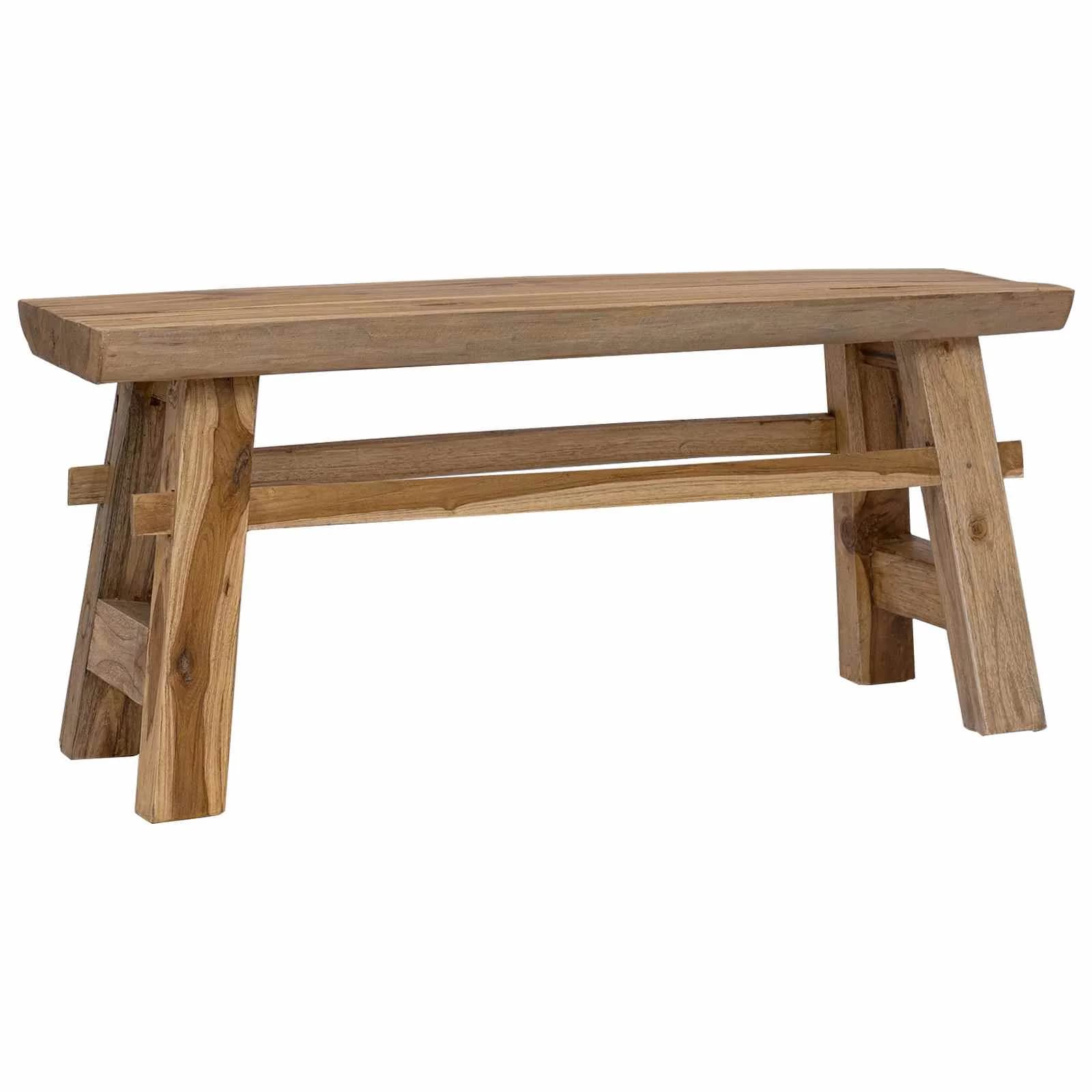 klop Naravna 100 x 29 x 43,5 cm Trden tikov les - slika 6
