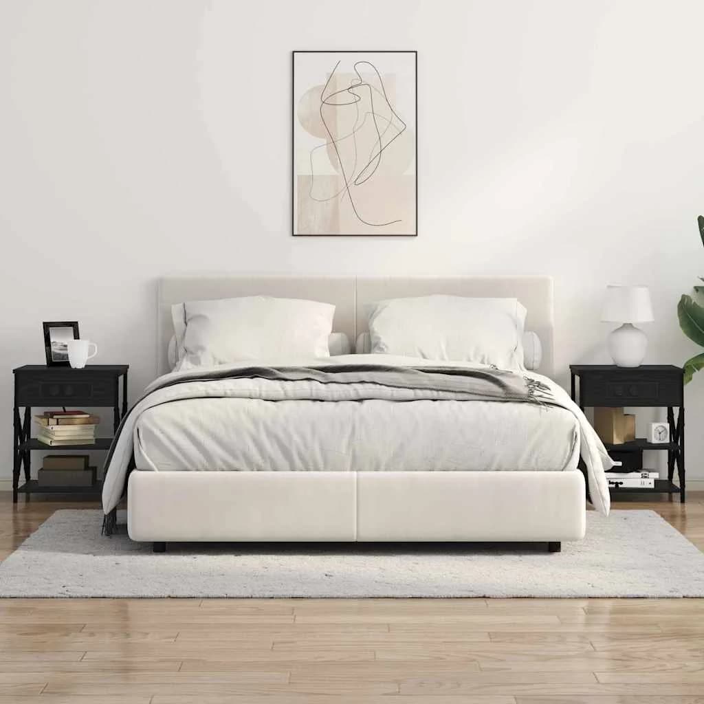 Nočna omarica Črna Orehovina 41 x 31 x 51 cm Inženirski les - slika 4
