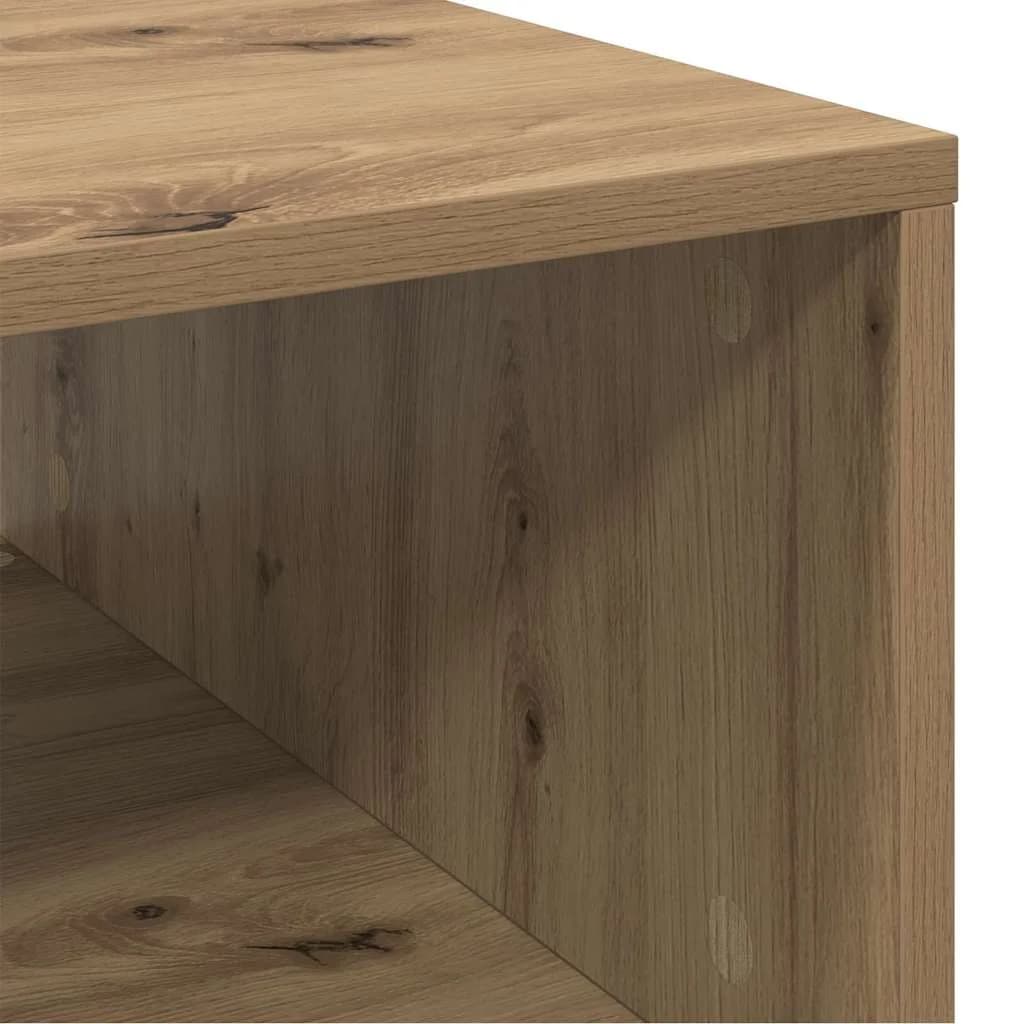 Klubska miza Umetni hrast 102 x 55 x 35 cm Inženirski les - slika 9
