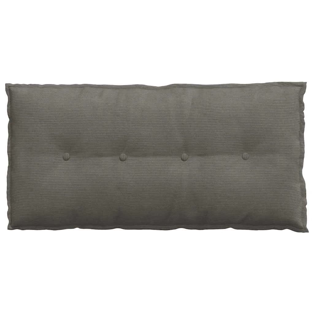 Poglavni vzglavnik Svetlo siva 100 x 50 cm Žametna tkanina - slika 6
