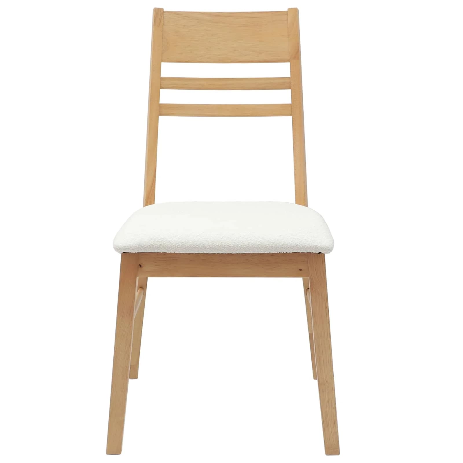 Jedilni stoli 2 kos Masivno gumovo les Naravna 43 x 54 x 89 cm - slika 5