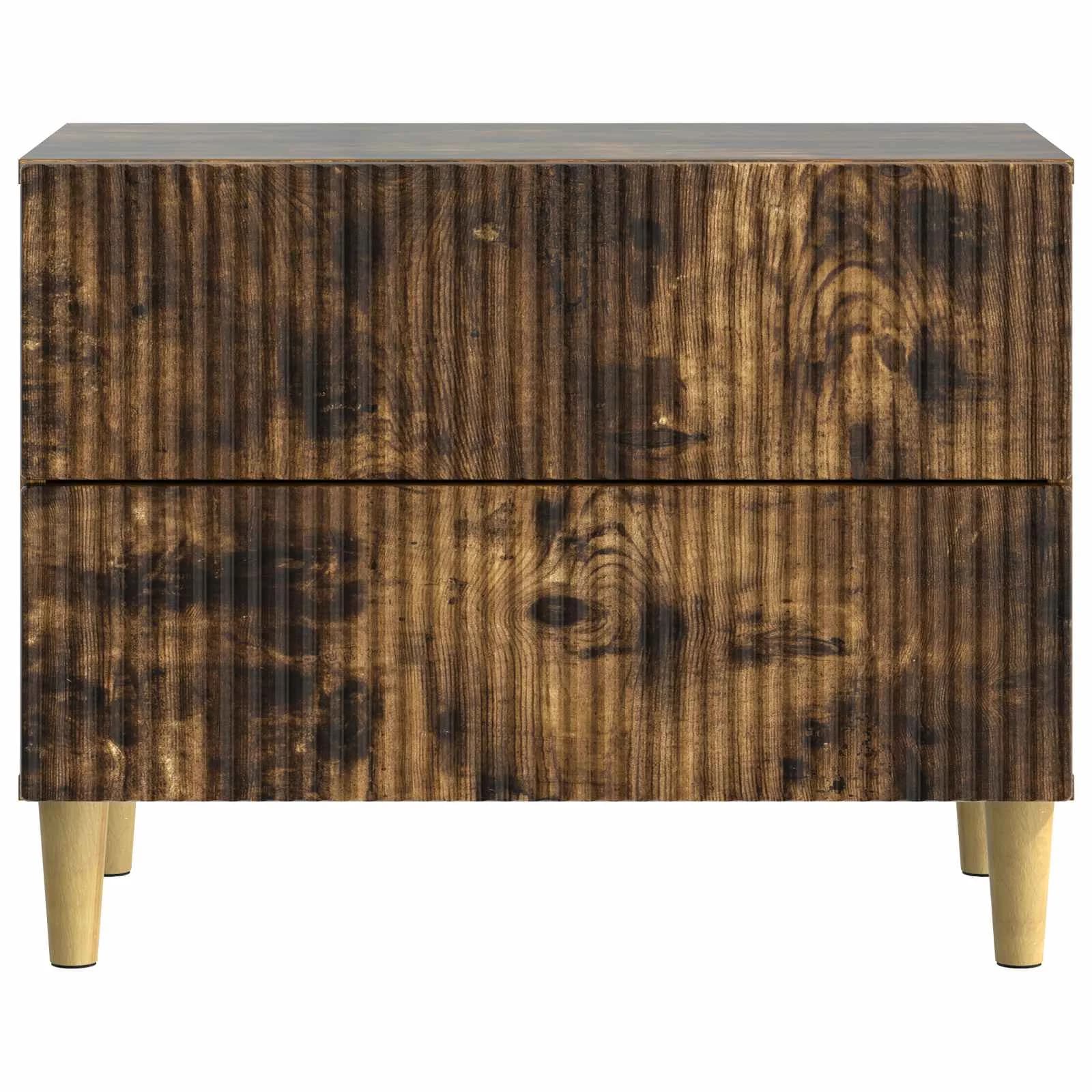 Nočna omarica Dimljen hrast 62 x 34,5 x 48 cm Inženirski les - slika 5