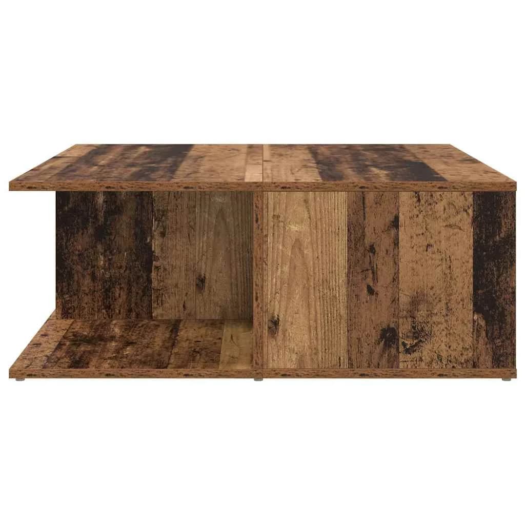 Klubska miza Stari les 80 x 80 x 31 cm Inženirski les - slika 7