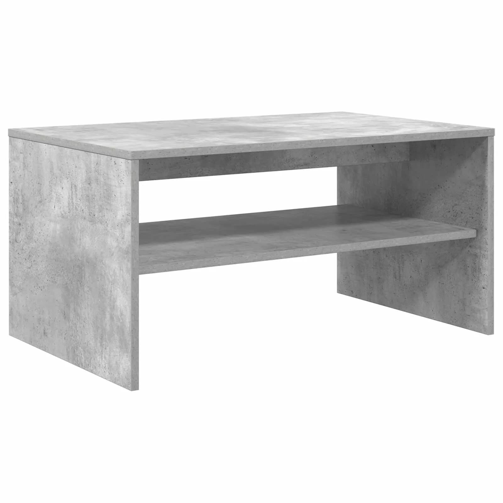 Klubska miza Betonsko siva 80 x 50 x 40 cm Inženirski les - slika 7