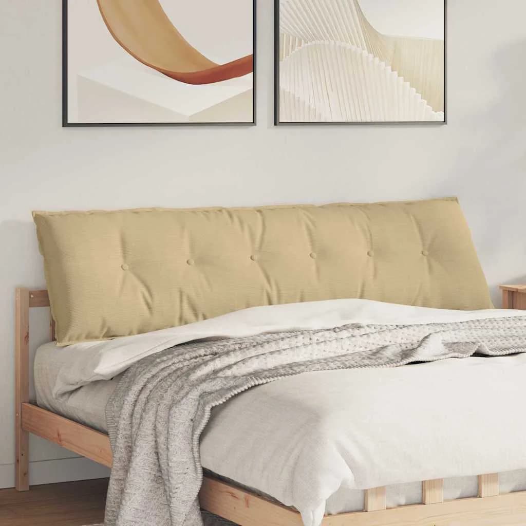 Poglavni vzglavnik Siva zelena 180 x 50 cm Žametna tkanina